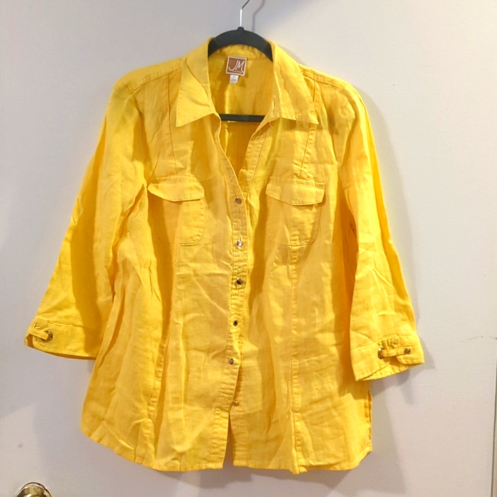 Yellow Button Shirt